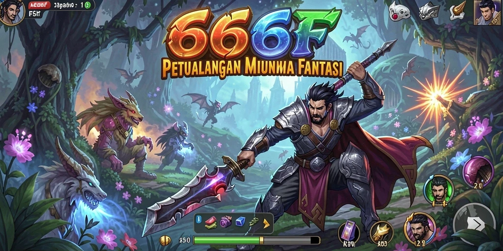 Gameplay seru dalam 666F dengan grafis menawan dan tantangan menarik.