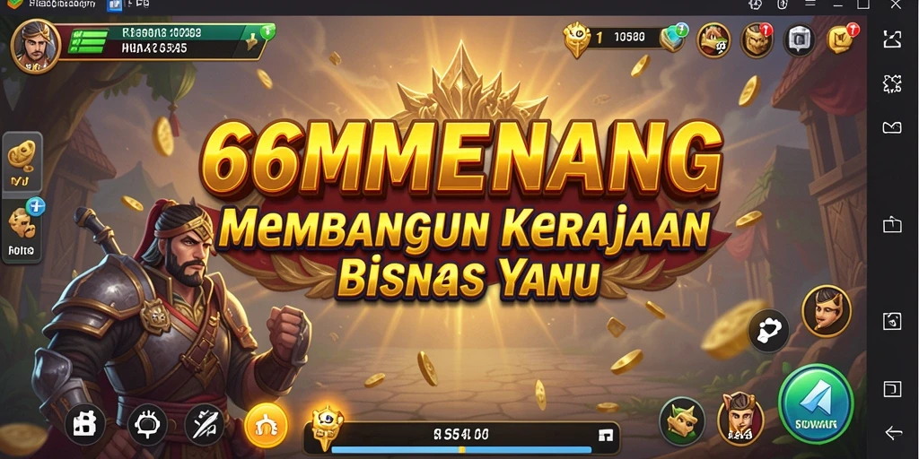 Screenshot 66MENANG menampilkan sesi gameplay yang menegangkan.