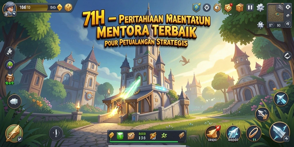 Screenshot gameplay 71H yang menunjukkan strategi Tower Defense yang seru.