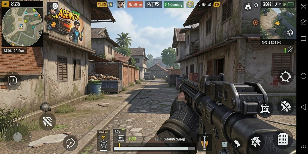 Tampilan gameplay AGEN878 yang mendebarkan dalam pertempuran TPS.