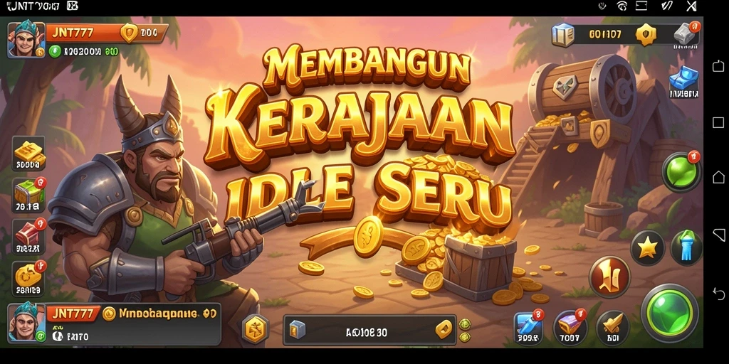 Tampilan gameplay JNT777 yang menarik dengan elemen Idle.