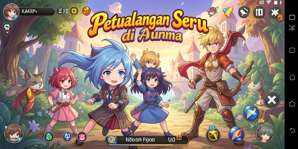 Screenshot gameplay KAKRP menampilkan aksi seru dan grafis mengesankan.