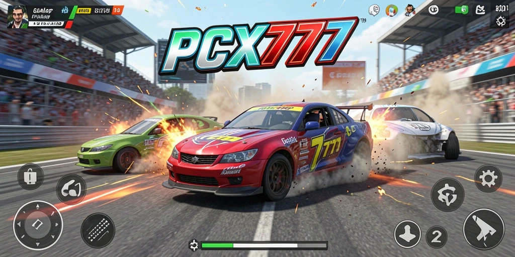 Gameplay seru PCX777 di trek balap yang menantang.