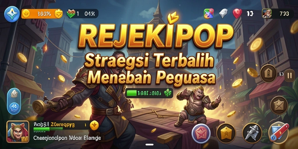 Tampilan gameplay mendebarkan dalam REJEKIPOP, penuh dengan strategi cerdas.