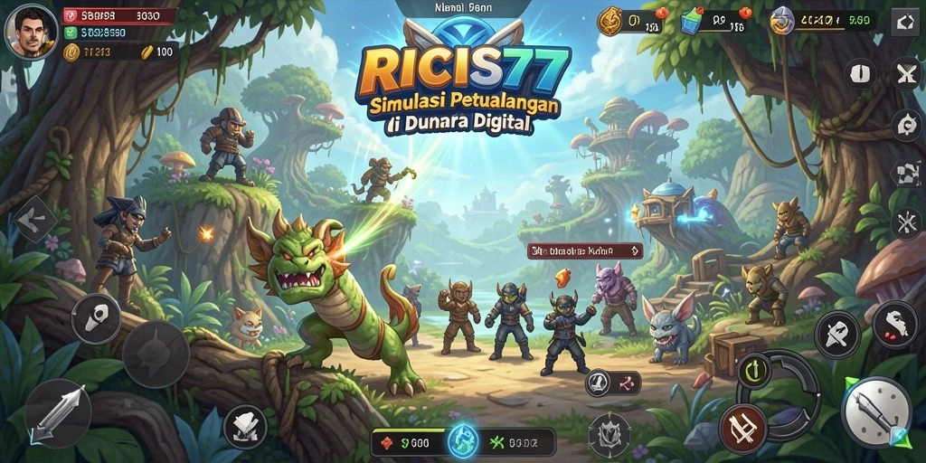 Tampilan gameplay RICIS77 yang menakjubkan dan interaktif.