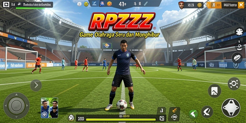 Tampilan menarik dari gameplay RPZZZ yang menggambarkan semangat olahraga.
