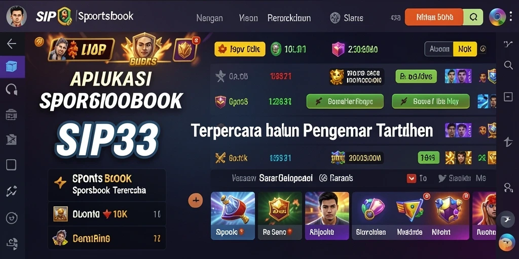 Screenshot gameplay SIP33 yang menampilkan antarmuka taruhan olahraga.