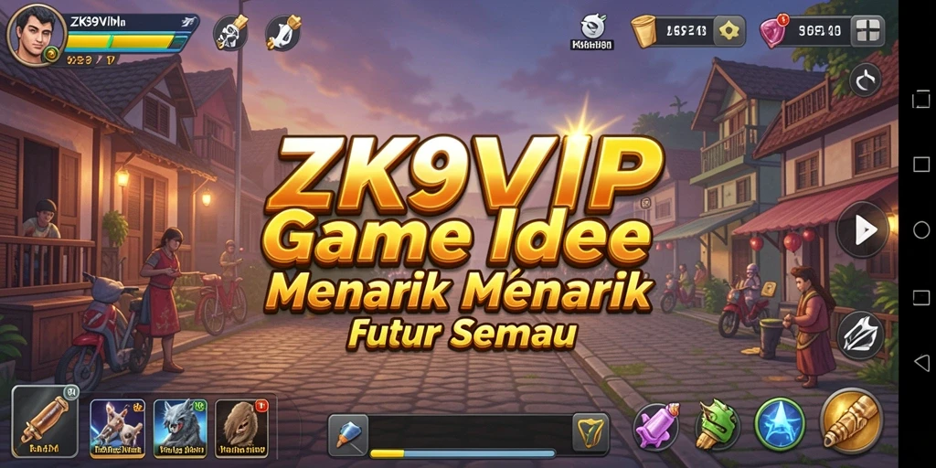 Screenshot utama ZK9VIP menampilkan gameplay Idle yang menarik dan interaktif.